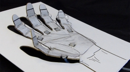 printable origami robot hand