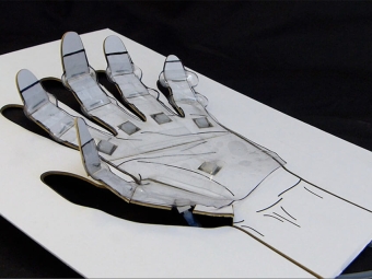 printable origami robot hand